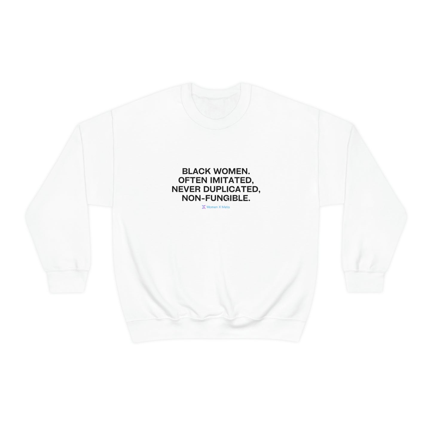 Non-Fungible Black Woman: Unisex Heavy Blend™ Crewneck Sweatshirt
